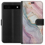Wallet case for Google Pixel 6a with Marble design
