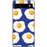 Mobile case for Google Pixel 6a with Fried eggs design