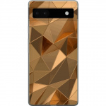 Mobile case for Google Pixel 6a with 3D Gold design