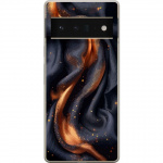 Mobile case for Google Pixel 6 Pro with Fiery silk design