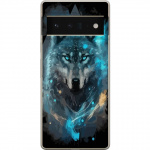 Mobile case for Google Pixel 6 Pro with Wolf design