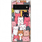 Mobile case for Google Pixel 6 Pro with Cat pattern design