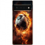 Mobile case for Google Pixel 6 Pro with Football design