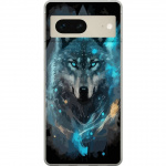Mobile case for Google Pixel 7 with Wolf design
