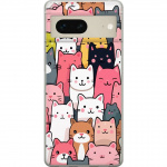 Mobile case for Google Pixel 7 with Cat pattern design