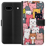 Wallet case for Google Pixel 7a with Cat pattern design