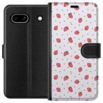 Wallet case for Google Pixel 7a with Strawberries design