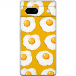 Mobile case for Google Pixel 7a with Fried egg design