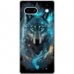 Mobile case for Google Pixel 7a with Wolf design