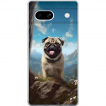 Mobile case for Google Pixel 7a with Happy Dog design