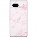 Mobile case for Google Pixel 7a with Pink Heart design