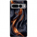 Mobile case for Google Pixel 7 Pro with Fiery silk design