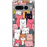 Mobile case for Google Pixel 7 Pro with Cat pattern design