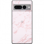 Mobile case for Google Pixel 7 Pro with Pink Heart design