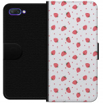 Wallet case for Honor 10 with Strawberries design