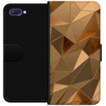 Wallet case for Honor 10 with 3D Gold design