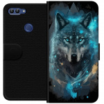 Wallet case for Huawei P smart with Wolf design