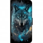 Wallet case for Huawei P smart with Wolf design