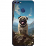 Mobile case for Huawei P smart with Happy Dog design