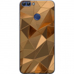 Mobile case for Huawei P smart with 3D Gold design