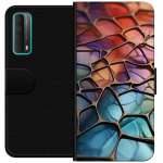 Wallet case for Huawei P smart 2021 with Metallic pattern design