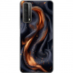 Mobile case for Huawei P smart 2021 with Fiery silk design