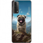 Mobile case for Huawei P smart 2021 with Happy Dog design