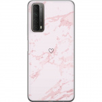 Mobile case for Huawei P smart 2021 with Pink Heart design