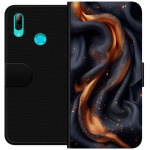 Wallet case for Huawei P smart 2019 with Fiery silk design