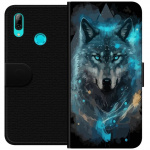 Wallet case for Huawei P smart 2019 with Wolf design