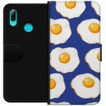 Wallet case for Huawei P smart 2019 with Fried eggs design