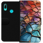 Wallet case for Huawei P smart 2019 with Metallic pattern design