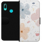 Wallet case for Huawei P smart 2019 with Flowers design