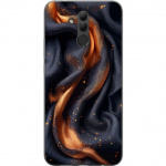 Mobile case for Huawei Mate 20 lite with Fiery silk design