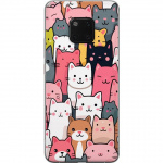 Mobile case for Huawei Mate 20 Pro with Cat pattern design