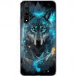 Mobile case for Huawei nova 5T with Wolf design