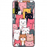 Mobile case for Huawei nova 5T with Cat pattern design