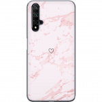 Mobile case for Huawei nova 5T with Pink Heart design