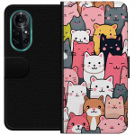 Wallet case for Huawei nova 8 Pro with Cat pattern design