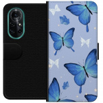Wallet case for Huawei nova 8 Pro with Blue butterflies design