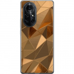 Mobile case for Huawei nova 8 Pro with 3D Gold design