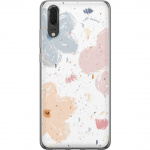 Mobile case for Huawei P20 with Flowers design