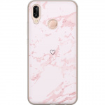 Mobile case for Huawei P20 lite with Pink Heart design