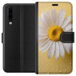 Wallet case for Huawei P30 with Porslinsblomma design