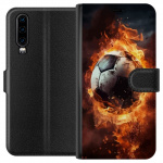Wallet case for Huawei P30 with Football design