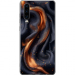 Mobile case for Huawei P30 with Fiery silk design