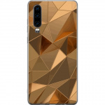 Mobile case for Huawei P30 with 3D Gold design