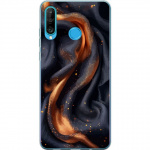 Mobile case for Huawei P30 lite with Fiery silk design