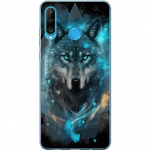 Mobile case for Huawei P30 lite with Wolf design