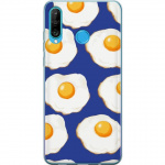 Mobile case for Huawei P30 lite with Fried eggs design